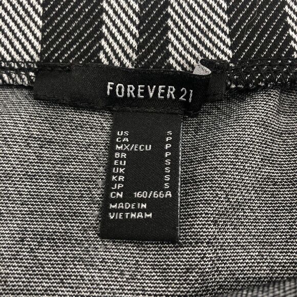 Forever 21 Y2k 90s Mini Skirt Size Small Slanted Stripes Academia Preppy Grunge - Picture 9 of 10